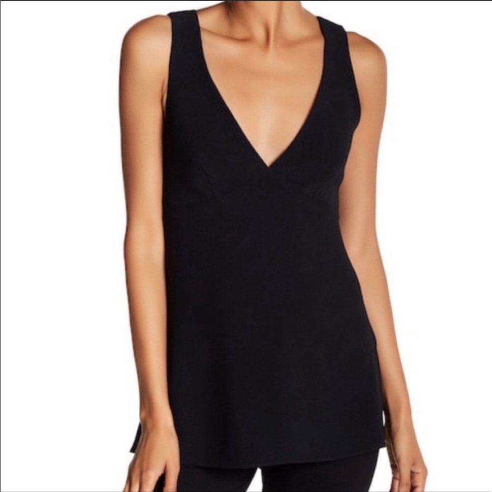 Theory Black Sleeveless Blouse